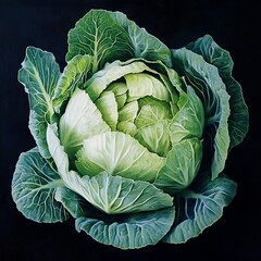 Obraz premium head of cabbage