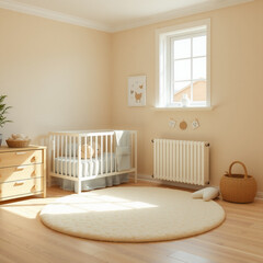Scandinavian Style Baby Nursery Room