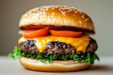 Cheesy Burger - A Mouthwatering Delight