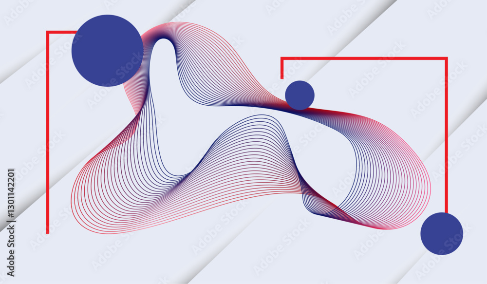 Aufkleber abstract background flat design. dynamic linear wave background design suitable for banners, posters