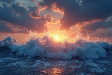 Crystalline Waves Crashing into a Sky of Woven Hands: Luminous Sparks