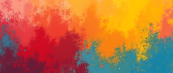 Obraz premium artistic_brushstroke_textures_in_bold_primary_colors_creating_a_modern_abstract_seamless_background