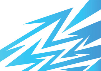 "Radical Lines: Blue and White Contrast,spikes and zigzag pattern