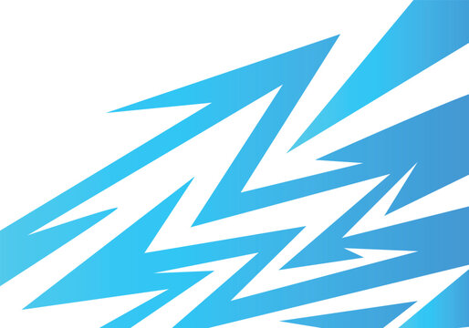 "Radical Lines: Blue and White Contrast,spikes and zigzag pattern