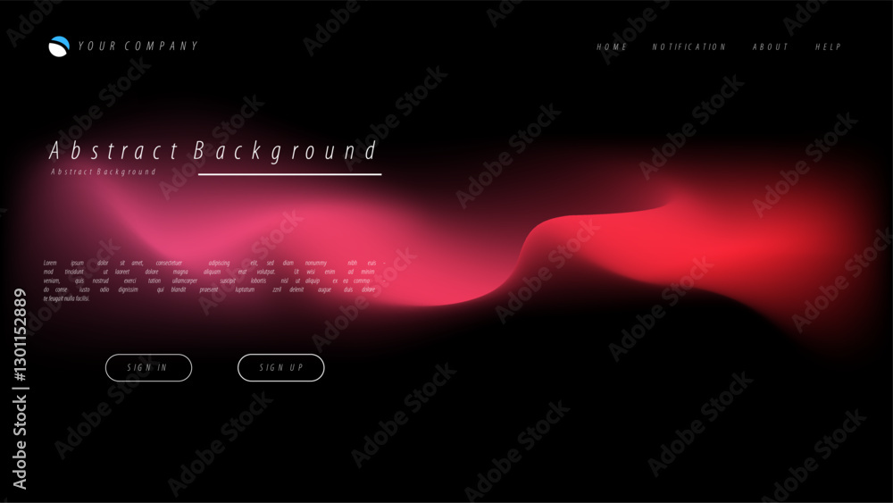 Wall mural mesh gradient abstract background for your landing page design. minimal background for website desig