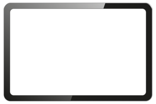 tablet pc isolated on white background