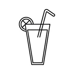 glass of cola with ice