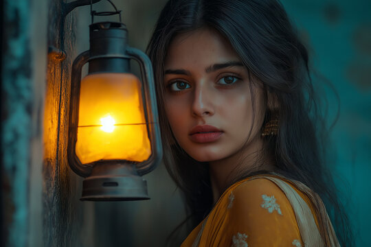 lady with a lantern