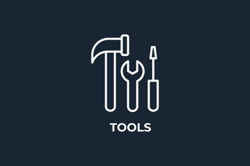 Tools Vector, Icon Or Logo Sign Isolated Symbol Illustration