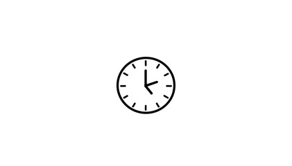Clock icon on a white background