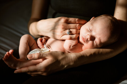 baby and mother