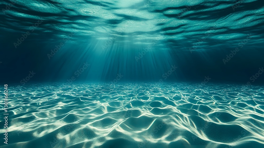Poster captivating seabed textures wavy sand patterns with soft cinematic lighting highlighting the repetit