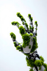 Green Robotic Hand – Nature and Technology Fusion Concept