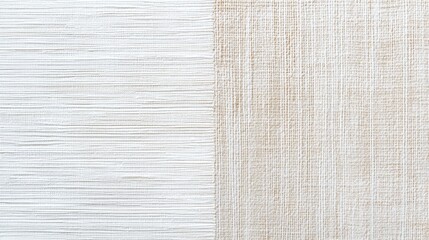 Fototapeta premium Matte wooden textures softly fading into a neutral linen background, forming a natural and balanced organic feel
