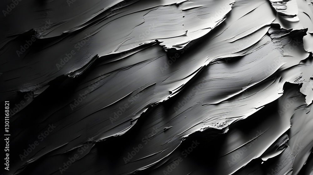 Poster captivating monochrome close up of a textured surface with mesmerizing dynamic patterns resembling e