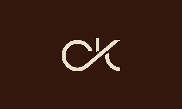 CK creative monogram logo design
