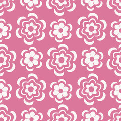 Elegance pink floral stems seamless pattern on a grey background. Vector hand drawn. Artistic, abstract flowers and tiny leaves, buds bells printing. Template for designs, fabric, fashion, textile
