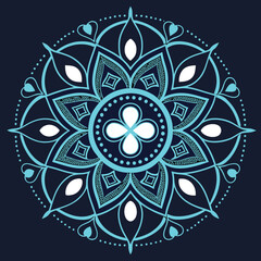 Colourful mandala art 