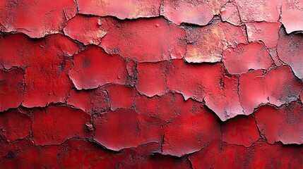 Obraz premium A modern bright red low contrast concrete textured wall background. Great design for any purposes. Stylish urban monochrome abstract backdrop, winter color trend.