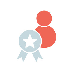 Icon a qualification, isolated against a clean background.