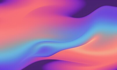 Fototapeta premium Abstract colorful gradient background with waves. Orange and blue abstract gradient background. 