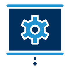 Presentation Blue Color Icon