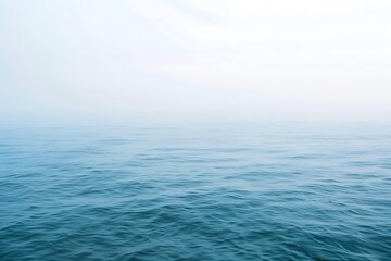 Fototapeta premium a scene of calm sea during a foggy morning