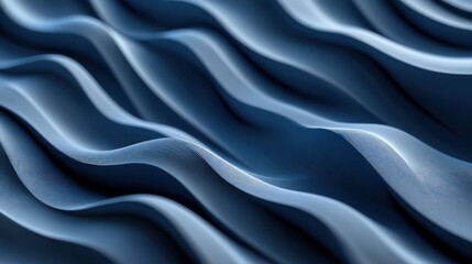 Obraz premium Abstract blue wavy texture background