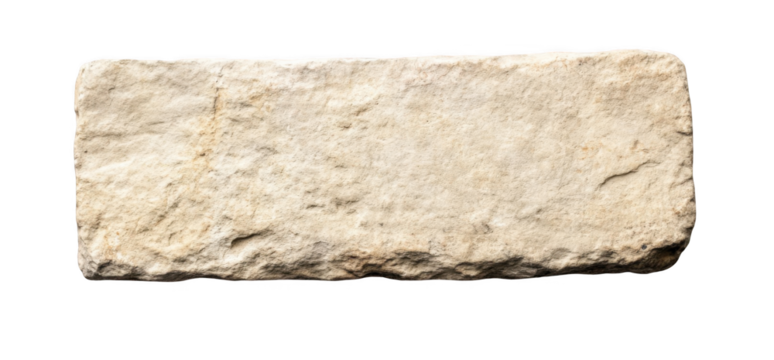 An ancient Roman rectangular stone slab, white background