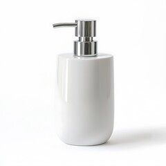 Elegant soap dispenser item in house decor white background asset furniture for modern bathrooms