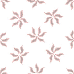 Floral seamless pattern with flowers on light blue background. Vector illustration