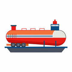 vector illustration of a ship