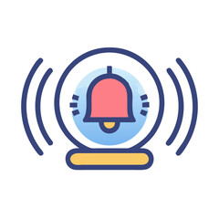 Fototapeta premium Flashing siren alarm for emergency situations