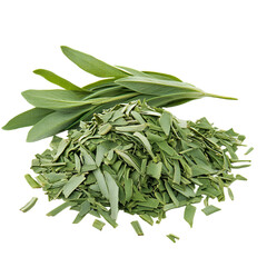 Fototapeta premium Fresh and Dried Tarragon Herbs Culinary Ingredient Aromatic Green Leaves Spice Food Photography