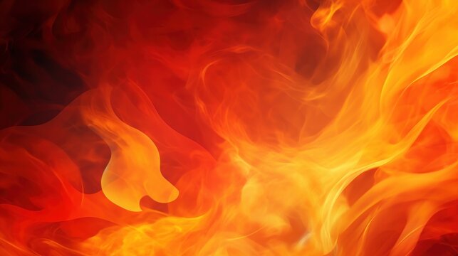 Fiery Abstract Background with Intense Red and Orange Color Gradients
