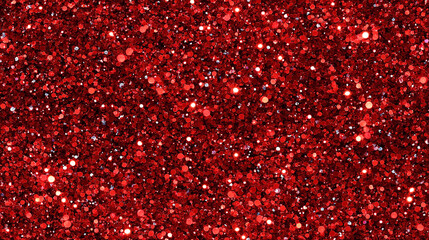 A seamless red glitter background with a glittery texture, featuring a red gradient and dark red tones. The grainy texture and deep red gradient create a bold, rich visual effect