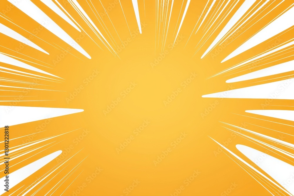 Aufkleber sunburst background with rays and halftone explosion starburst pattern in vibrant comic pop art styl