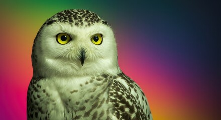 Obraz premium Snowy Owl Posing for the Camera