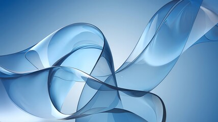 Modern Abstract Smooth Glass Reflection