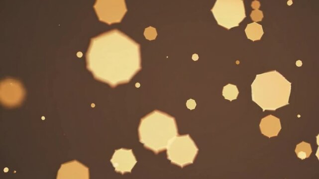 Golden Bokeh Light Particles &ndash; Soft Defocused Glowing Background