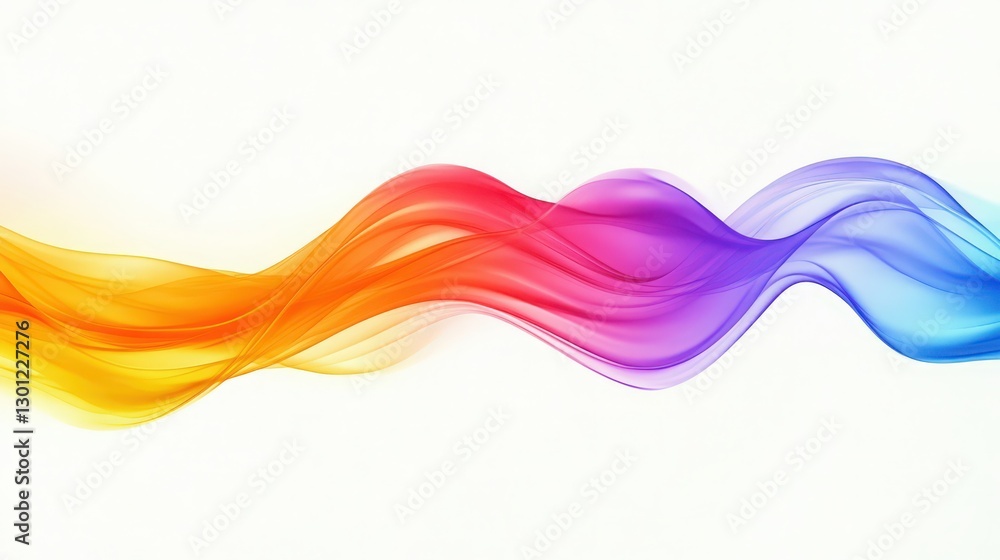 Aufkleber abstract colorful flowing wave, gradient design element for presentations