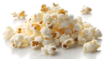 Scattered Popcorn Kernels Buttery, Fluffy Movie Theater Snack V4