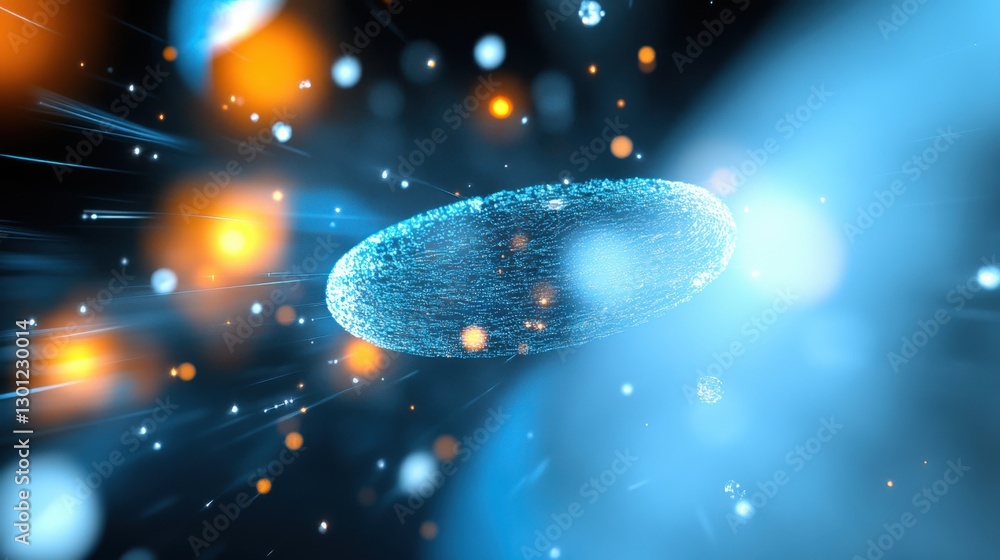 Poster cosmic event futuristic space phenomenon universe digital artwork abstract environment close-up view
