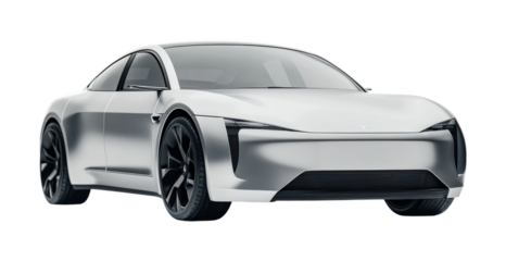 Sleek electric vehicle design showcasing modern technology and innovative features for urban commuting in 2023, cut out