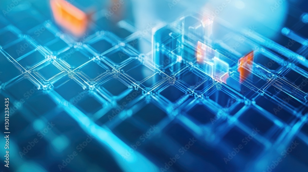 Poster digital innovation in technology virtual environment abstract graphic futuristic perspective data vi