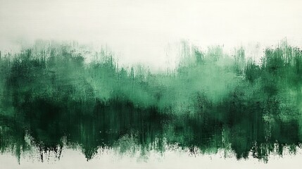 Abstract green stroke on white, hand drawn grunge frame, modern textured shape.