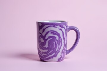 Pretty Purple Swirl Mug for a Cozy Morning