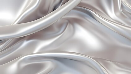 Obraz premium Silver satin background. texture shiny silver shiny silk wallpaper. 