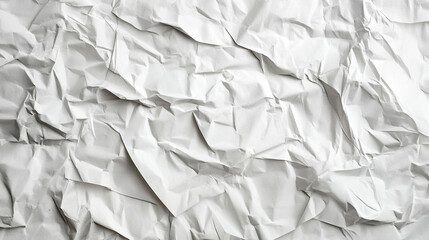 Fototapeta premium A crumpled white paper with a clean and blank surface suitable for a background image with copy space crumpled white paper background wrinkled background wallpaper high resolution