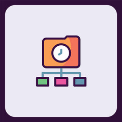 Conceptual diagram of file structure and its time management in organization